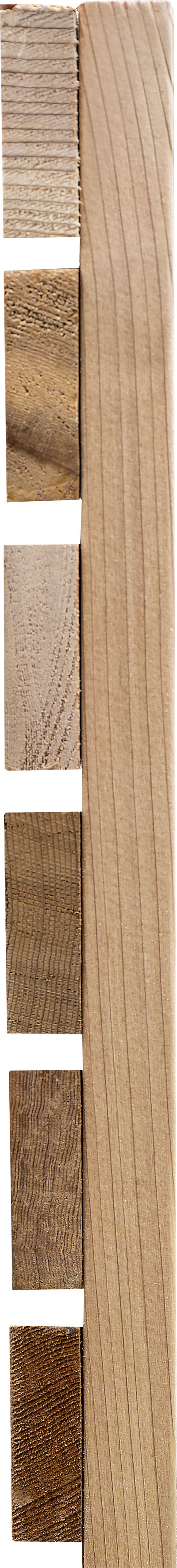 Single slatted fence panel